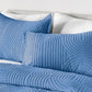 BedGear Performance Duvet Set, Queen - Stonewash Blue/Racetrack
