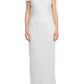 Adrianna Papell - Off The Shoulder Sequined Beaded Column Mesh Dress