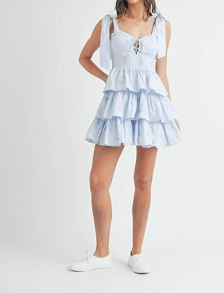 Mable - Poplin Bow Corset Dress