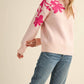 &Merci - Mock Neck Floral Sweater
