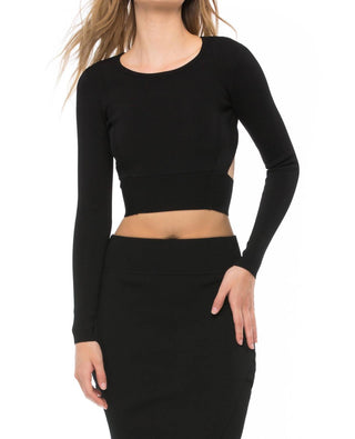 Kendall + Kylie - Compact Overlap Pencil Skirt