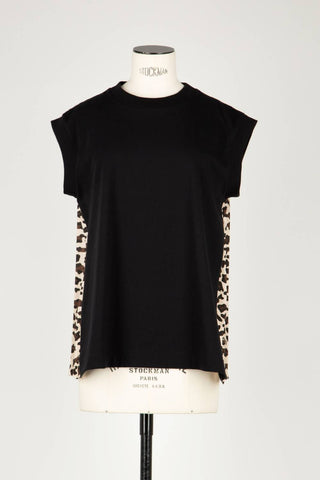 Sacai - Leopard Print Cotton Jersey T-shirt