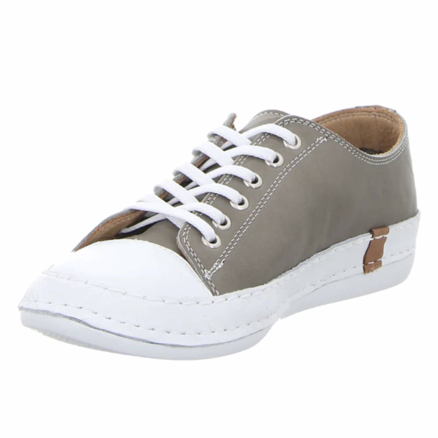 Andrea Conti - Women's White Tip Sneakers
