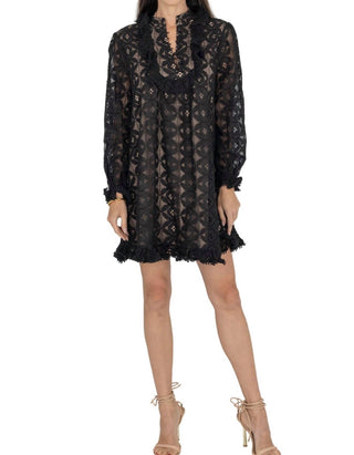 Akalia - Amber Puff Sleeve Flare Dress