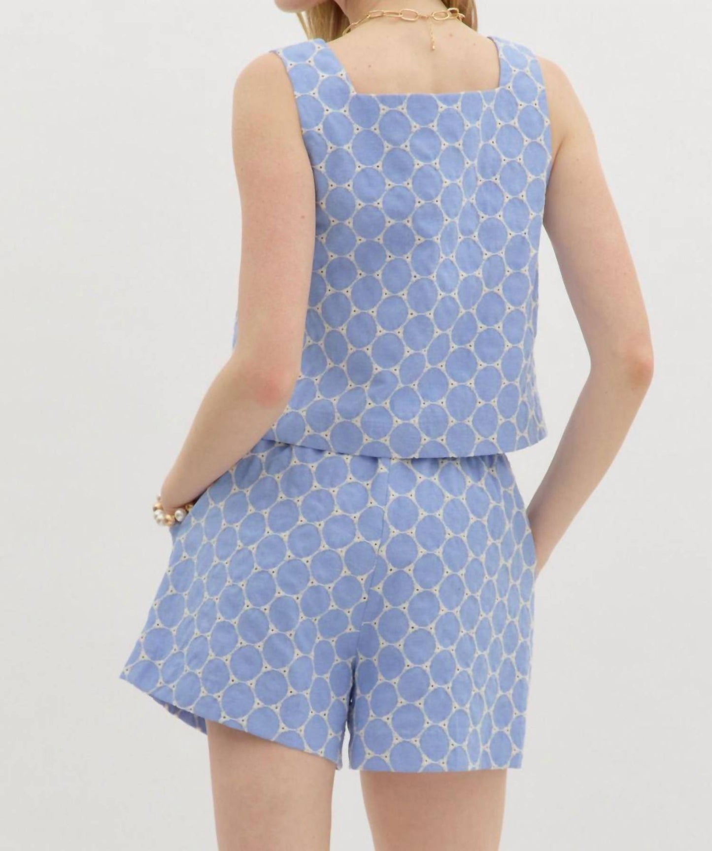 Entro - Dot Top & Shorts Set