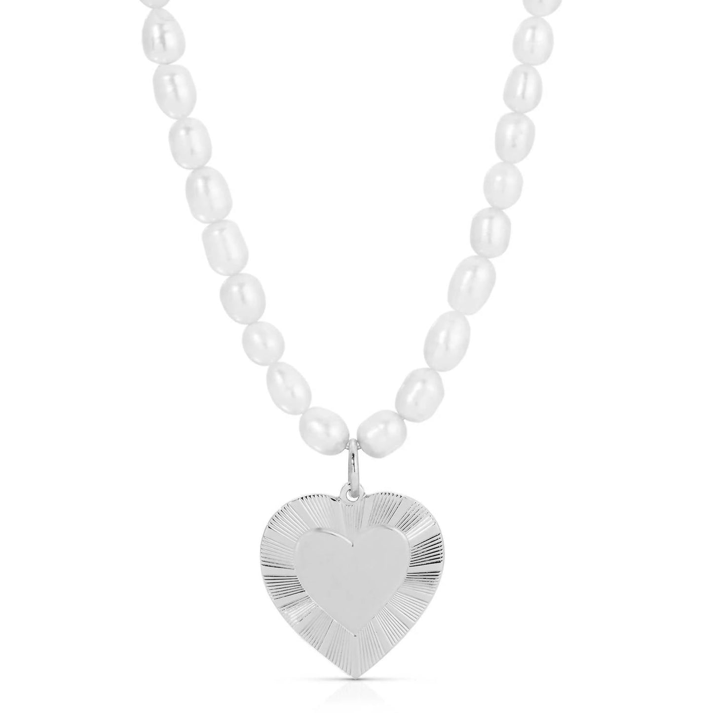 Eklexic - Women's Pearl & Hildegard Pendant Necklace