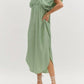 Entro - Textured Short Sleeve Midi Dress