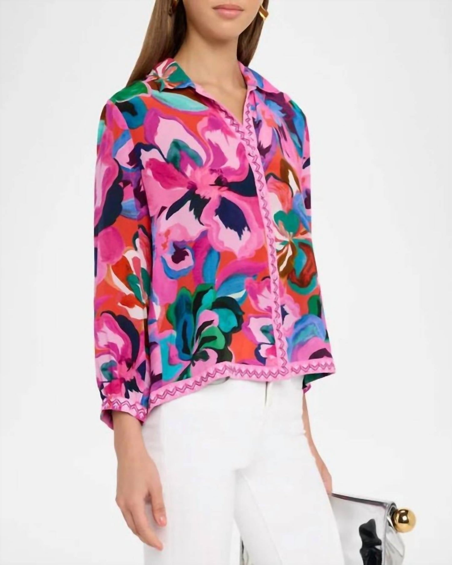 Johnny Was - OPEN NECK SHIRT