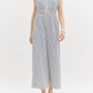 Entro - Striped Romper with Zipper
