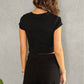 Venti6 - Short Sleeve Crop Top