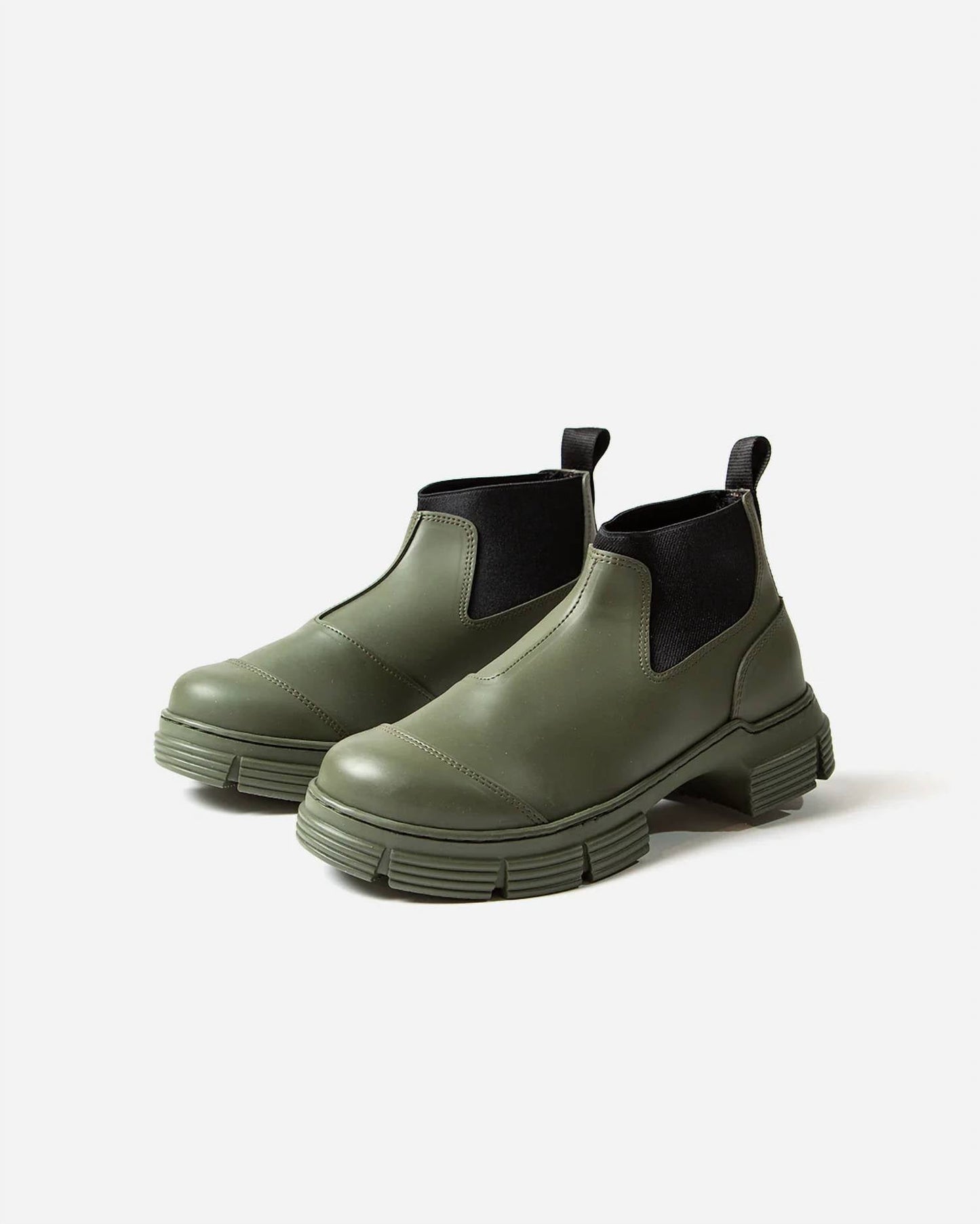 Ganni - WOMEN'S RECYCLED RUBBER CROP CITY BOOT