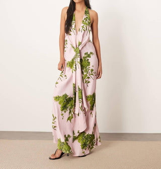 Arrange - Plunge Cowl Neck Maxi Dress