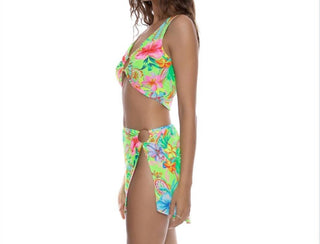 Luli Fama - Hibiscus Dream Ring Cover Up Mini Skirt