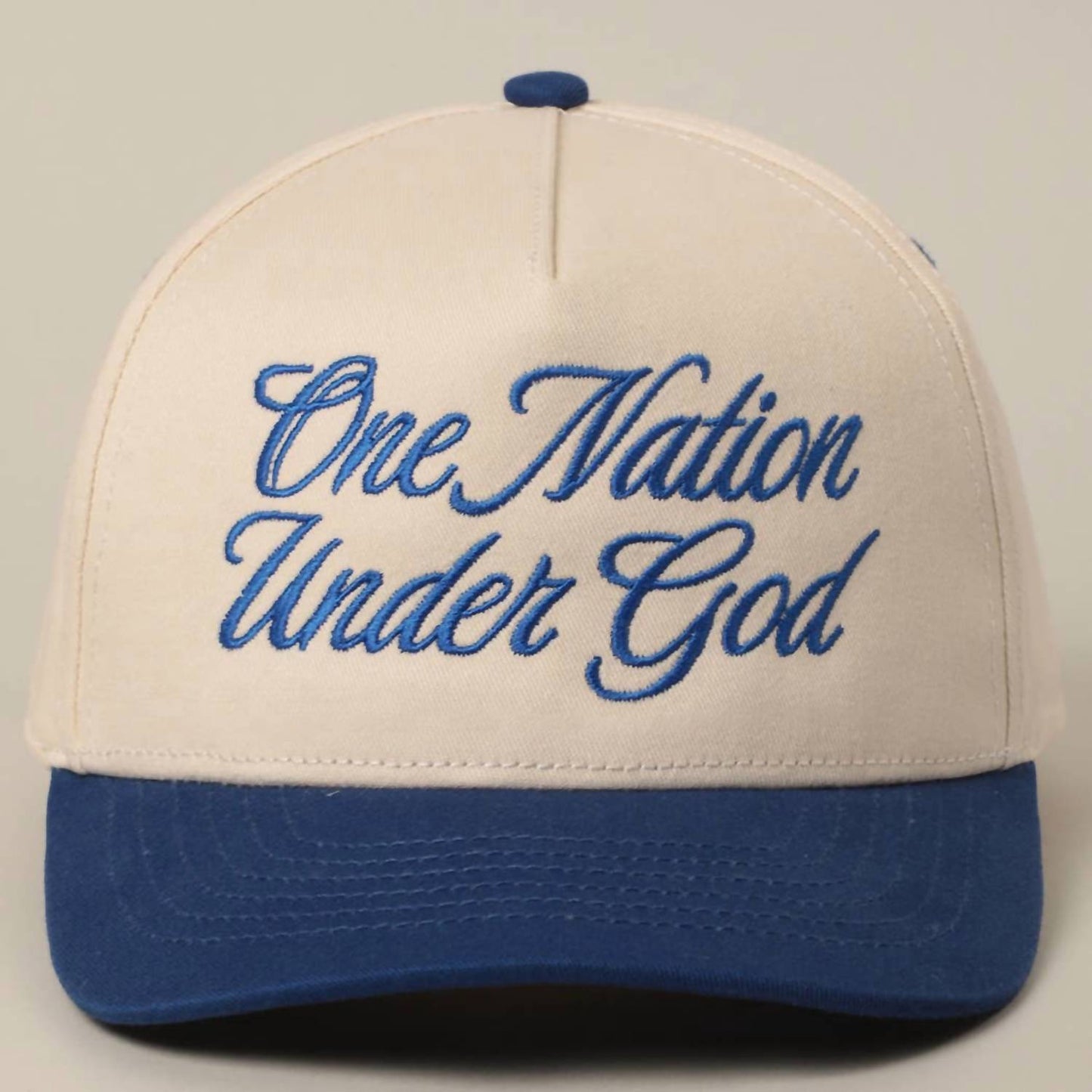 Fashion City - Unisex One Nation Under God Two-tone Trucker Hat