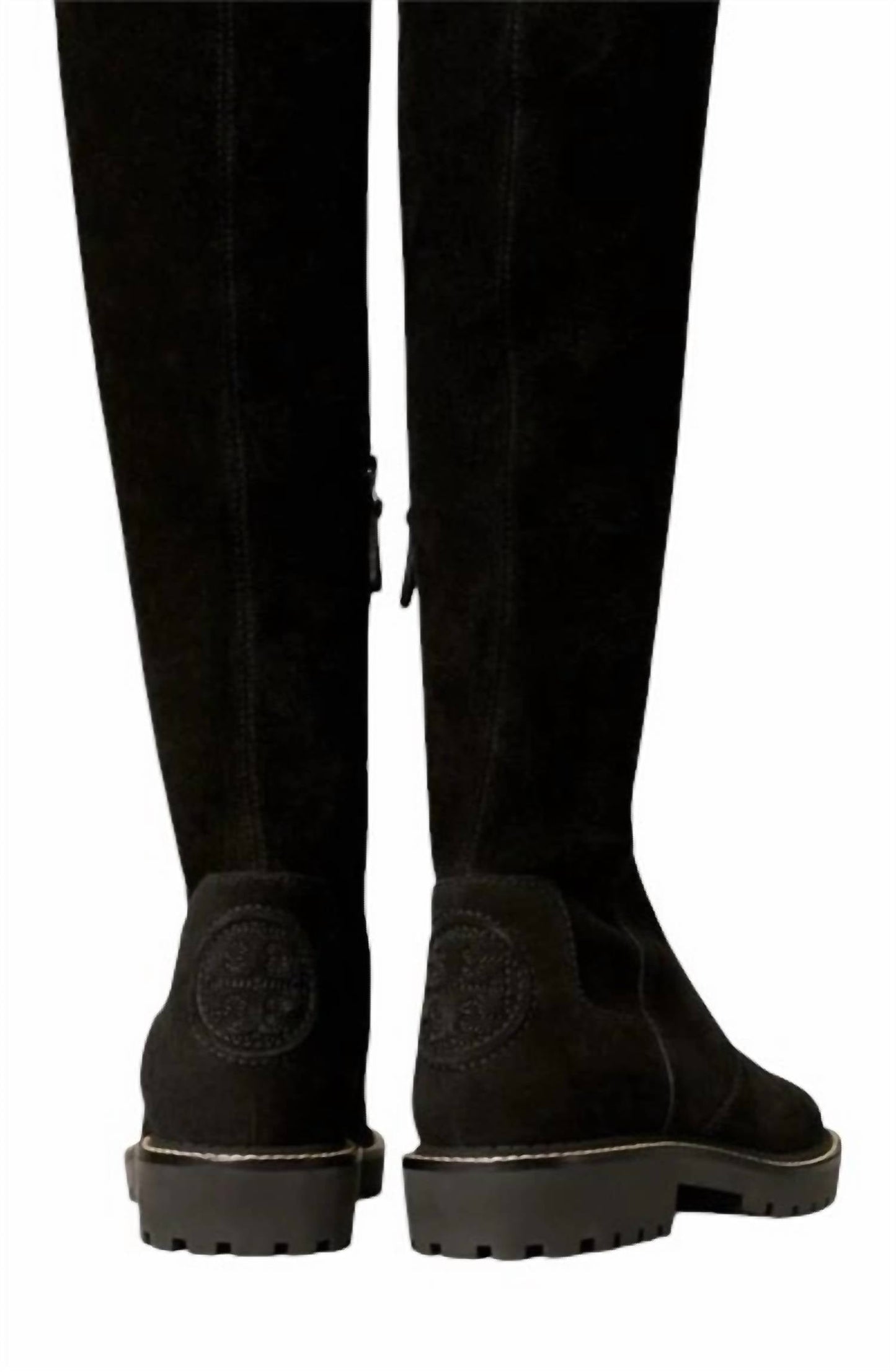 Tory Burch - Women's Miller Suede Lug Sole Over-the-knee Boots
