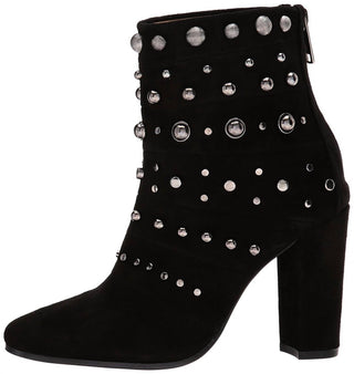 Badgley Mischka - Women's Kurt Studs Embellished Suede Leather Ankle Booties