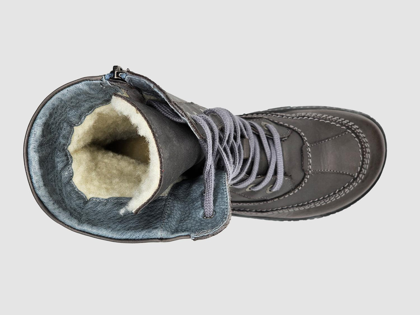 Kcr Group - Women’s Original Tall Thick Zip-Up Leather Boots