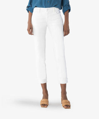 Kut From The Kloth - Amy Crop Straight Leg Roll Up Jeans
