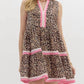 Entro - Women's Leopard Print Sleeveless Mini Dress