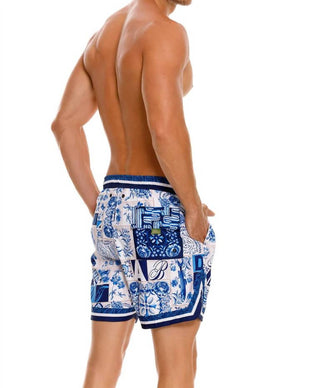 Agua Bendita - Men's Dan Azure Swim Trunks