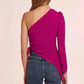 Amanda Uprichard - Maryclare One Shoulder Long Sleeve Top