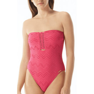 Vince Camuto - Crochet Bandeau One Piece Swimsuit