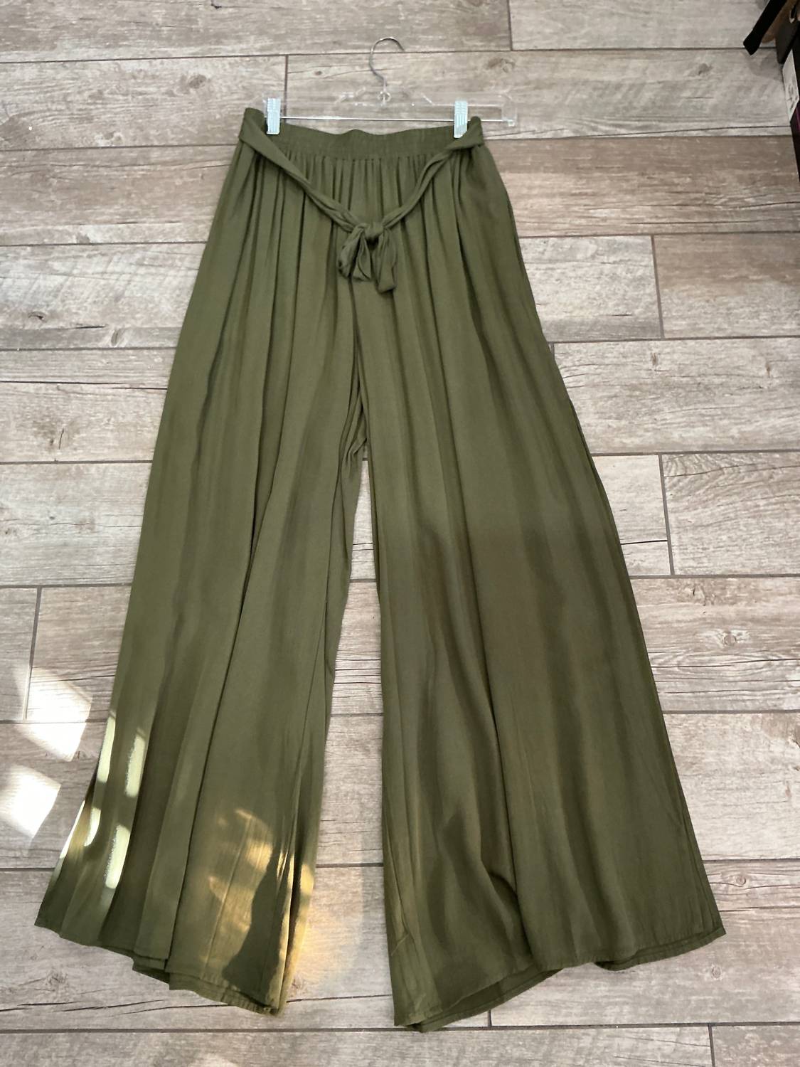 Apple Tree Apparel - Women's Side Open Wide Leg Pants