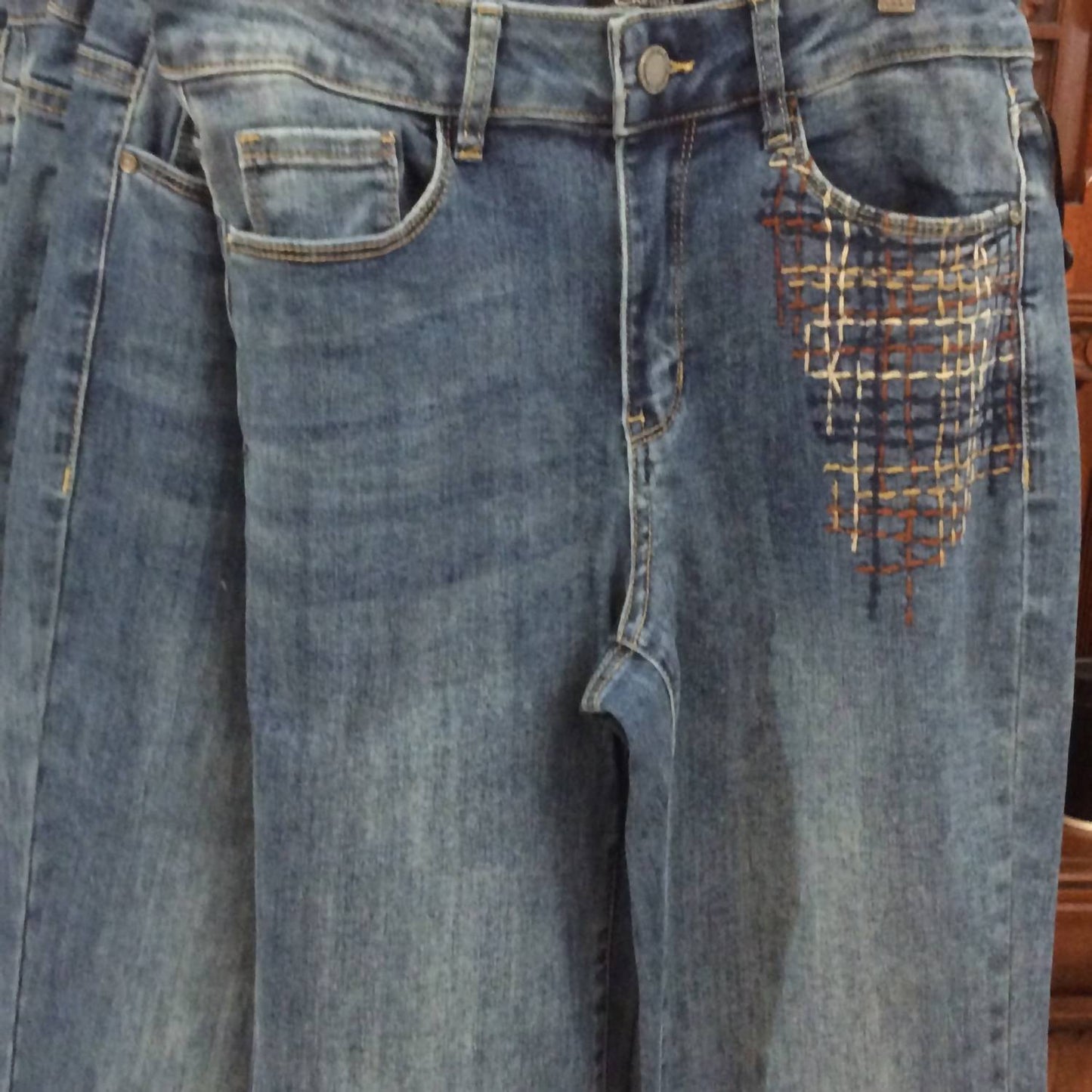 Charlie B - Multicolor Stitching Jeans