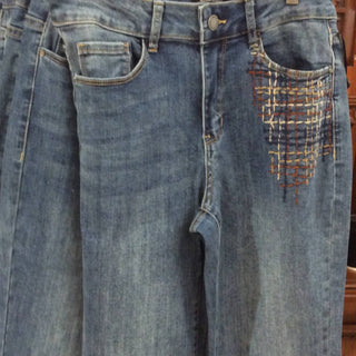 Charlie B - Multicolor Stitching Jeans