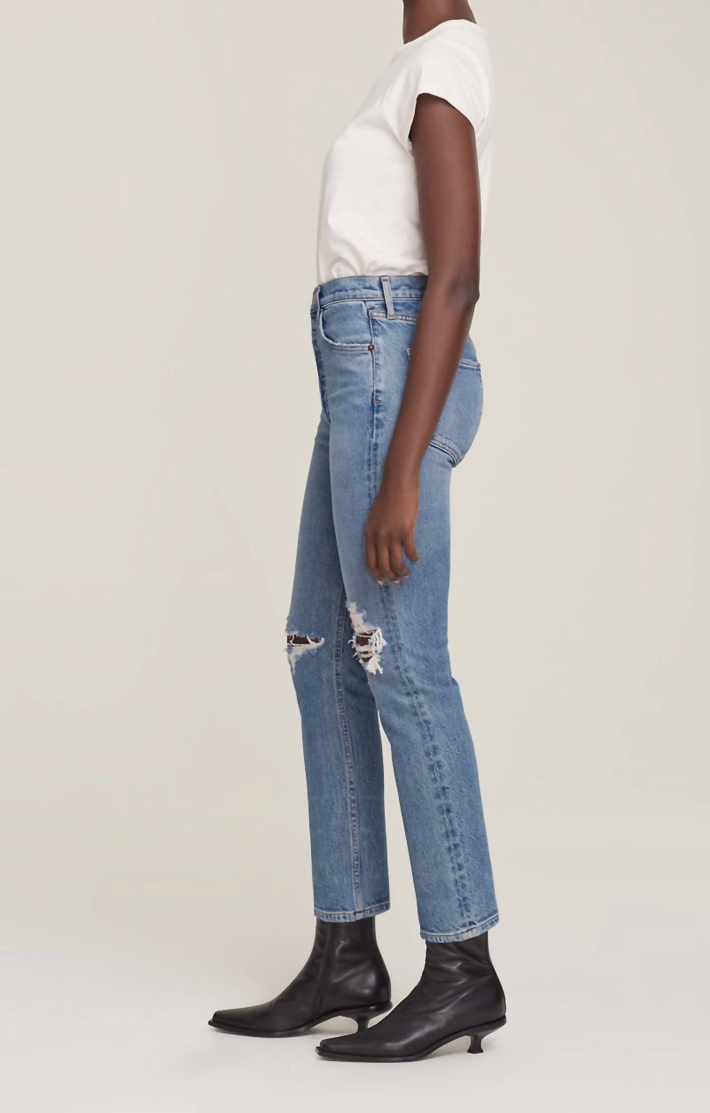 Agolde - RILEY HIGH RISE STRAIGHT CROP JEANS