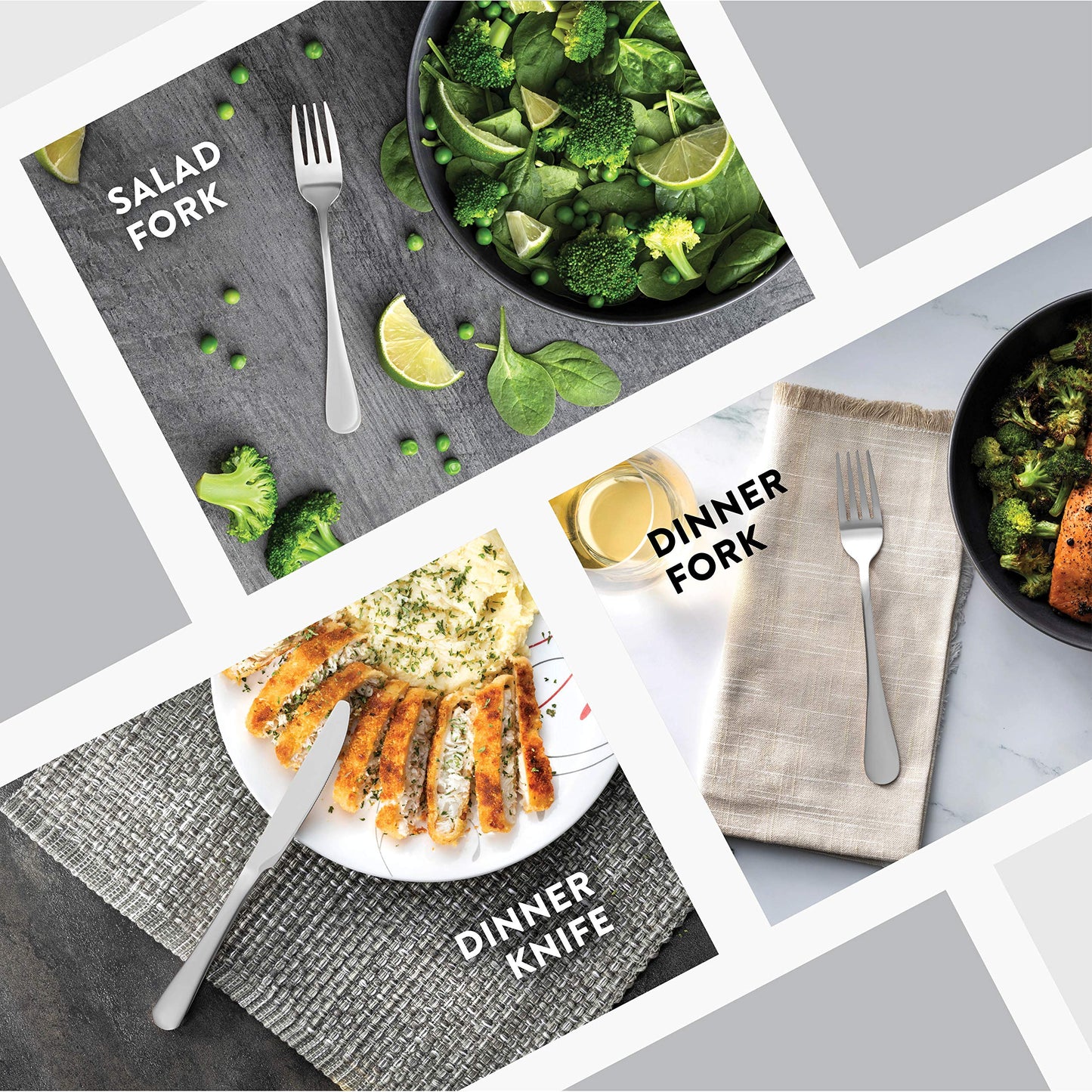 20-Piece Stainless Steel Silverware Set - Attractive Mirror Finished Flatware Set