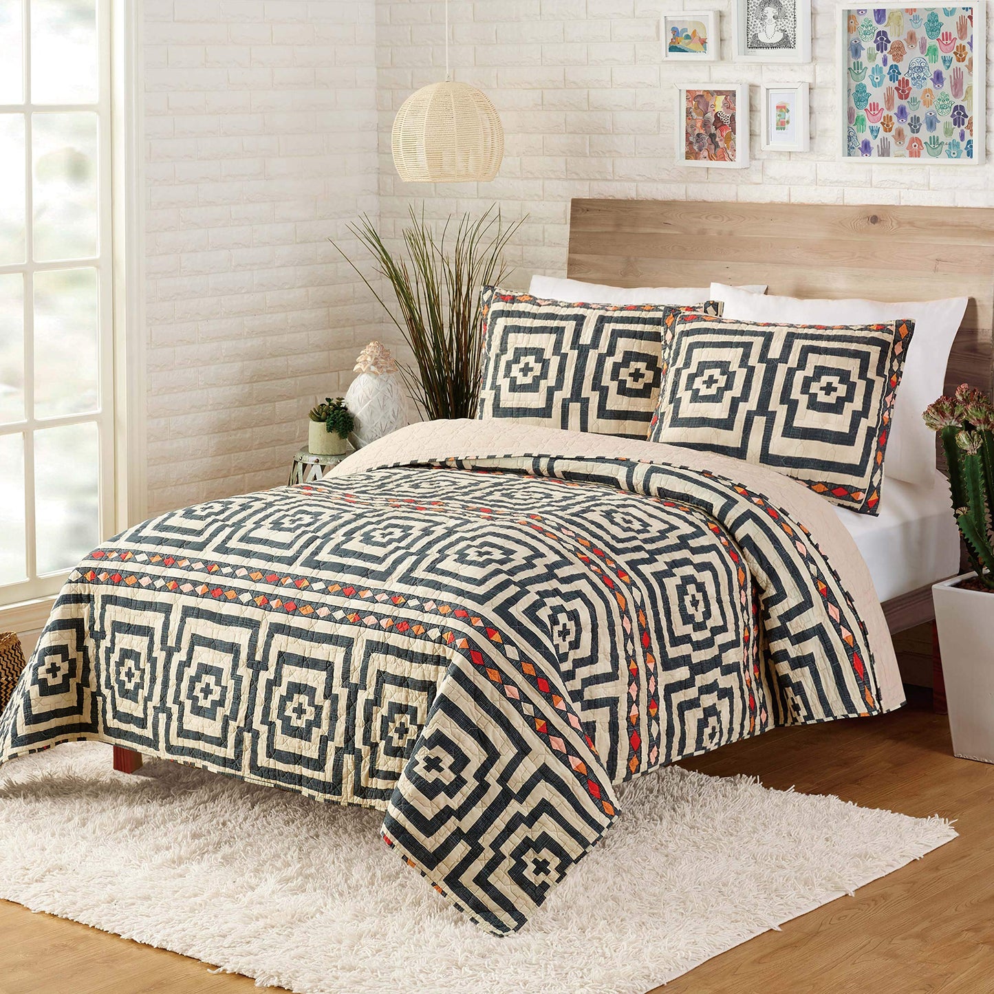 Justina Blakeney Hypnotic Bedding Set  FullQueen