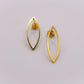 Golden Leaf Elegance Earrings – Elegant Gold Leaf Drop Jewelry