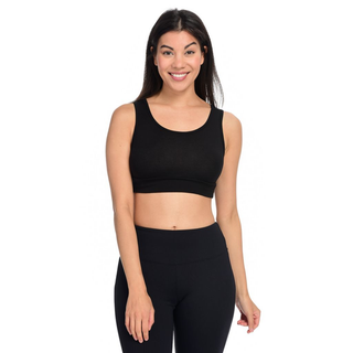 Halftee Lightweight Scoop Neck Banded Hem Layering Tank