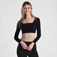 Halftee Long Sleeve Peekaboo Top