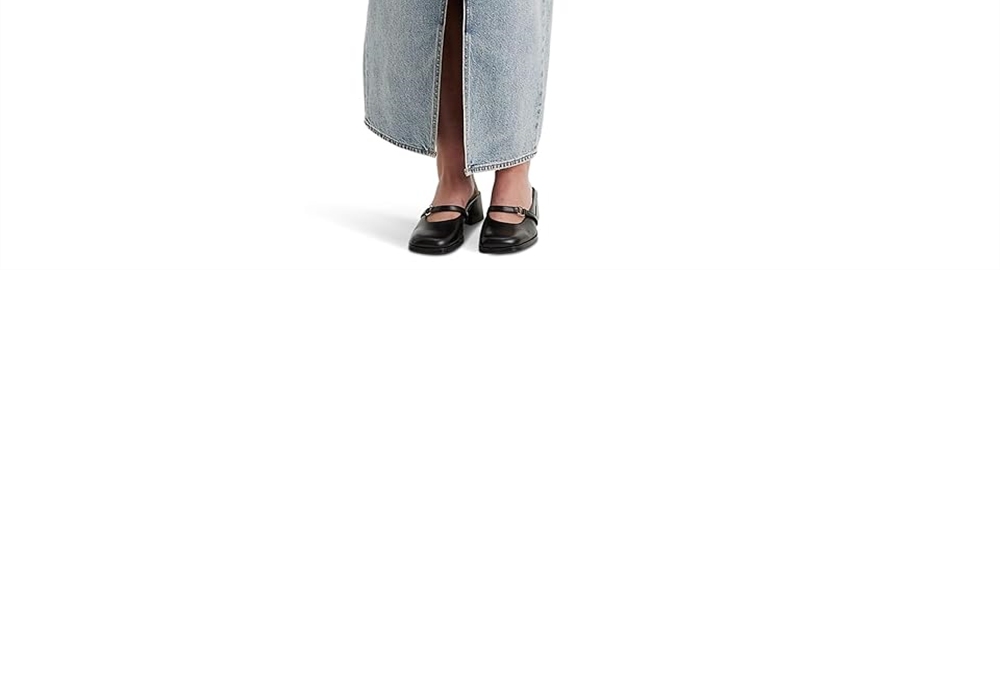 Levi s Women s Premium Ankle Column Denim Skirt Light Wash Blue