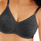 Bali Women's Lace and Smooth Underwire Bra Black