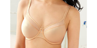 Bali Women's One Smooth U Ultra LightIllusion Neckline Underwire Bra Nude Size 34DD