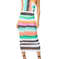 Afrm Womens Ruched MIDI Bodycon Dress Multi-Color Size XS