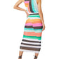 Afrm Womens Ruched MIDI Bodycon Dress Multi-Color Size XS