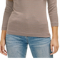 Three Dots Striped British Tee Gray Size S