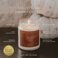 Pumpkin Spice Soy Candle - Patterned 9 oz - Clear Jar