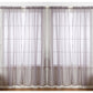 J&V TEXTILES 4-Pack Value: Solid Sheer Window Curtain Panels