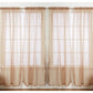 J&V TEXTILES 4-Pack Value: Solid Sheer Window Curtain Panels