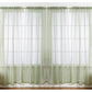 J&V TEXTILES 4-Pack Value: Solid Sheer Window Curtain Panels