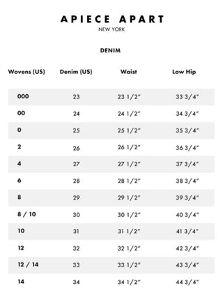 Apiece Apart - Camilla High Rise Slim Jean