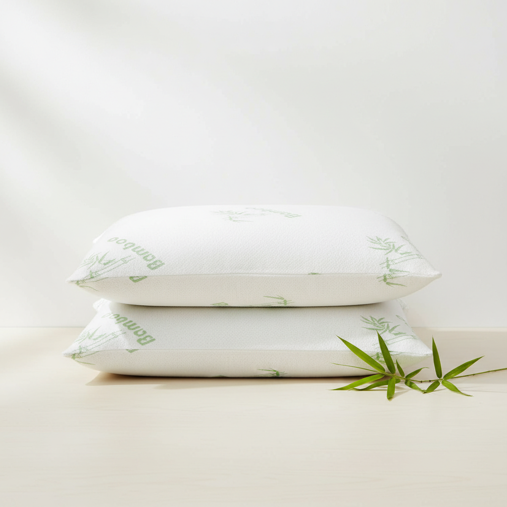 Bamboo Memory Foam Pillows (1- or 2-Pack)
