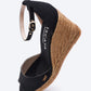 Aiguafreda Canvas Espadrille Sandal Wedges