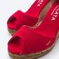 Aiguafreda Canvas Espadrille Sandal Wedges