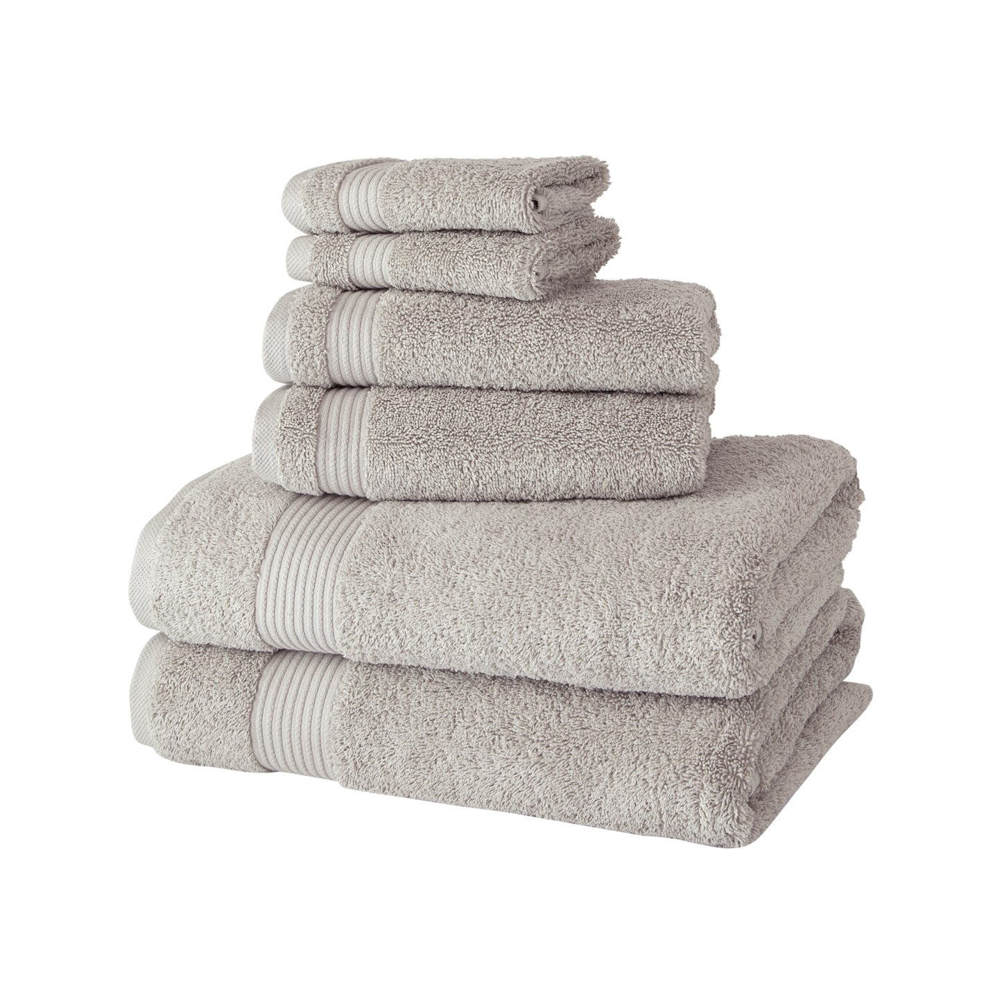Amadeus Luxury Turkish Cotton Bath Towels Set  Stone